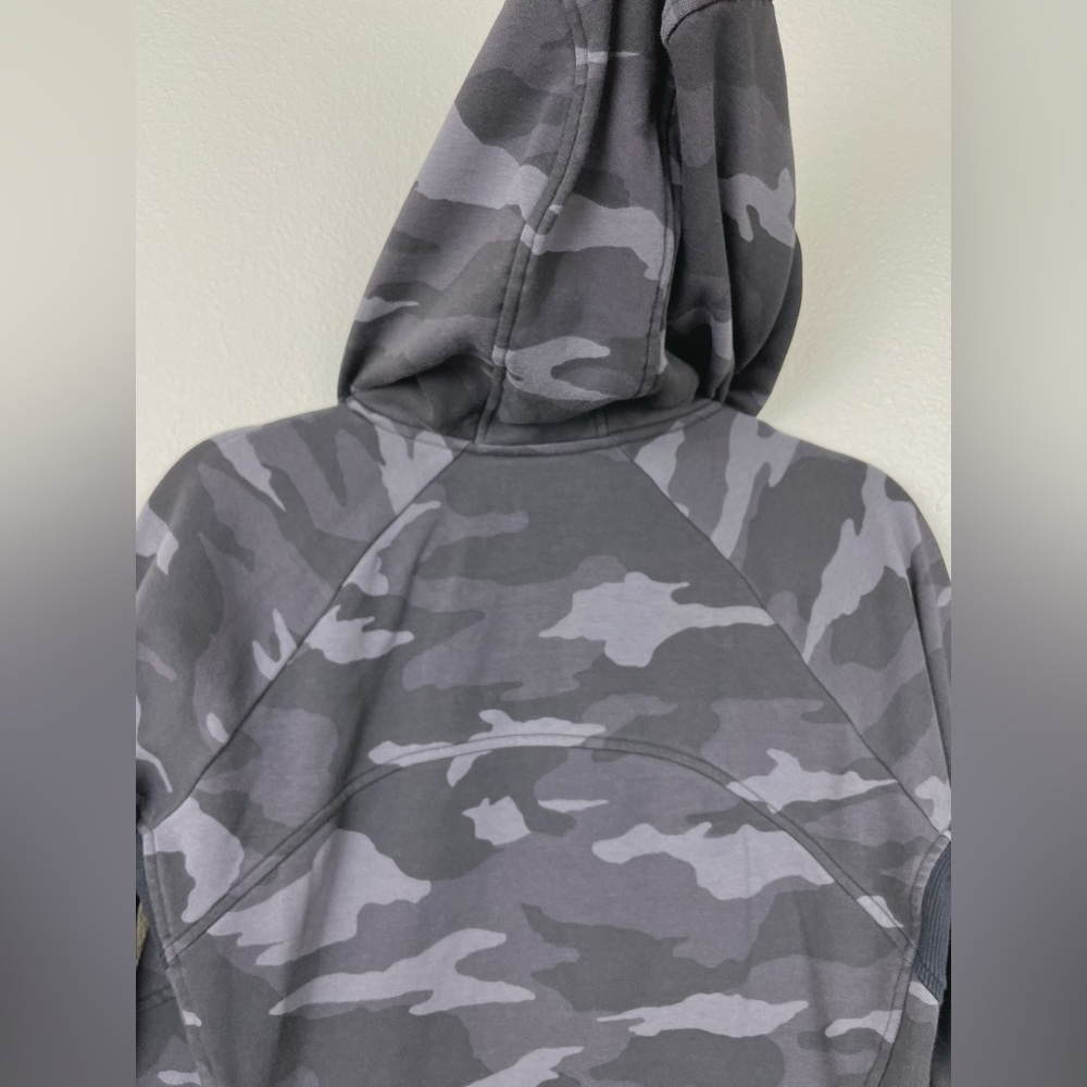 Athleta Women's Large Black Camo Triumph Printed Hoodie Jacket Full Zip Jacket - Picture 16 of 16
